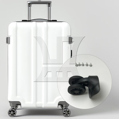 BQLZR 1pc Luggage Rotating Wheel W170 Black Left Wheel for DIY Replacement and Repair
