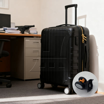 BQLZR 1pc Luggage Swivel Wheel Black Left Wheel for Hard Luggage Wheel