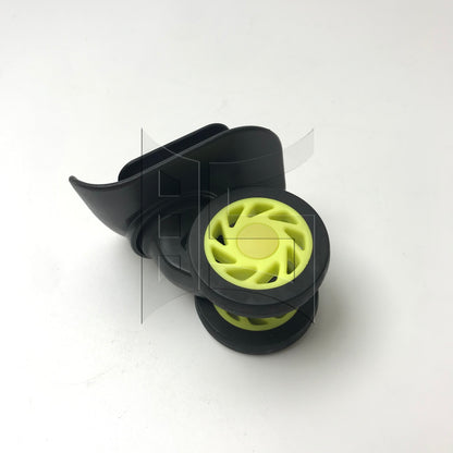 BQLZR 1pc Replacement Luggage Rotating Wheel W208 Black Right Wheel for Hard Luggage Casters