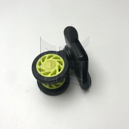 BQLZR 1pc Replacement Luggage Rotating Wheel W208 Black Right Wheel for Hard Luggage Casters