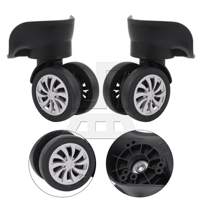 BQLZR Plastic Luggage Spinner Wheels Casters 4.02" Left & Right w/ Screw Pack of 2