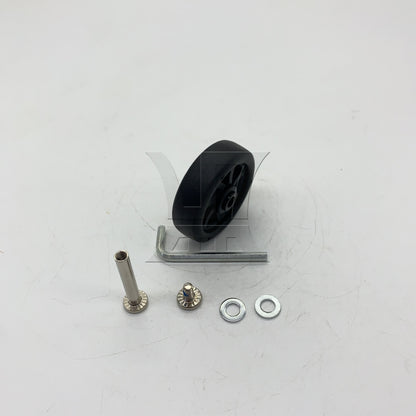 BQLZR 1pc High Elasticity PU Luggage Wheel without Metal Bearing 52x21mm for Cart Wheel Replacement