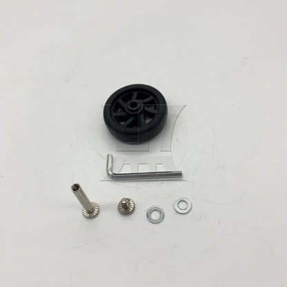 BQLZR 1pc High Elasticity PU Luggage Wheel without Metal Bearing 52x21mm for Cart Wheel Replacement