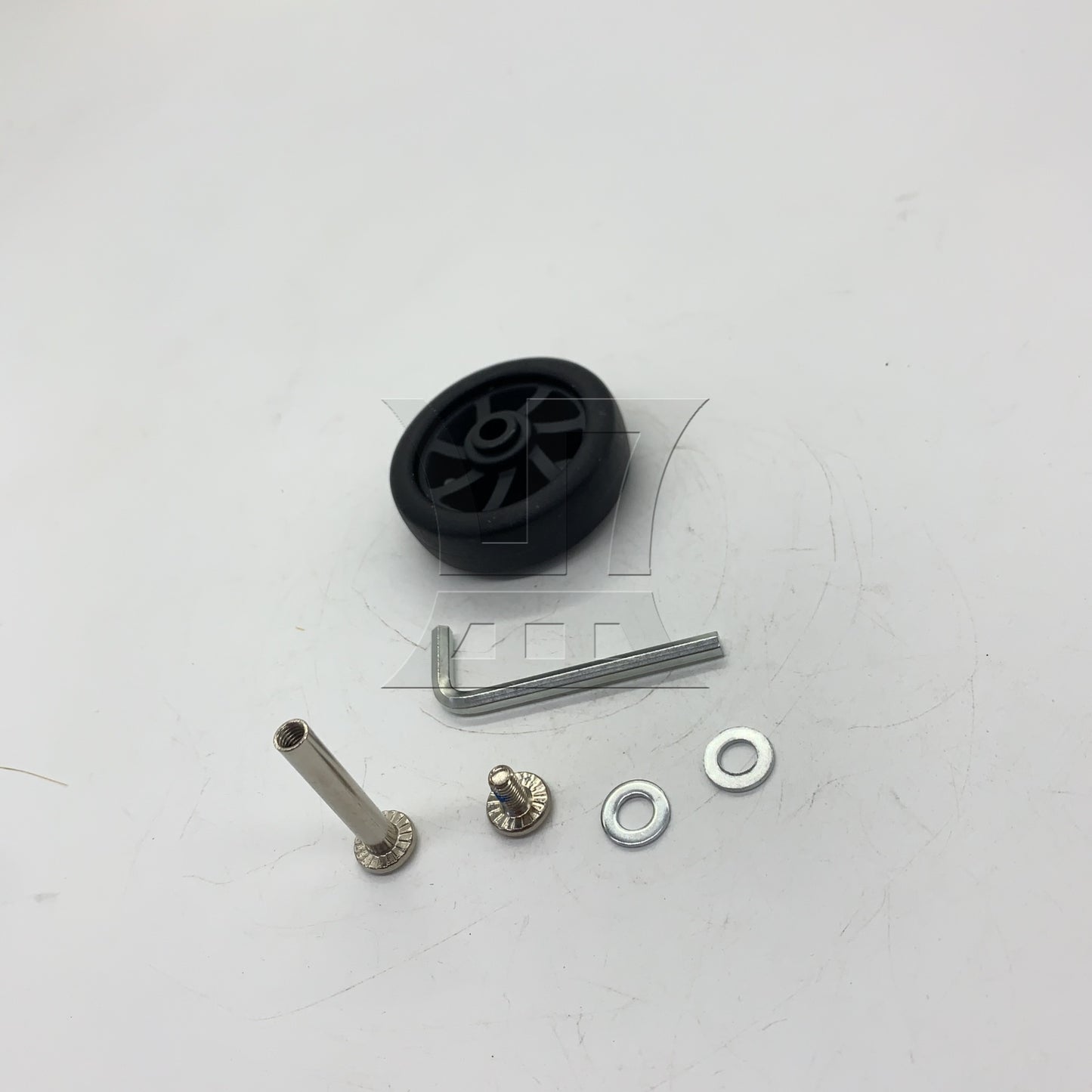 BQLZR 1pc High Elasticity PU Luggage Wheel without Metal Bearing 52x21mm for Cart Wheel Replacement