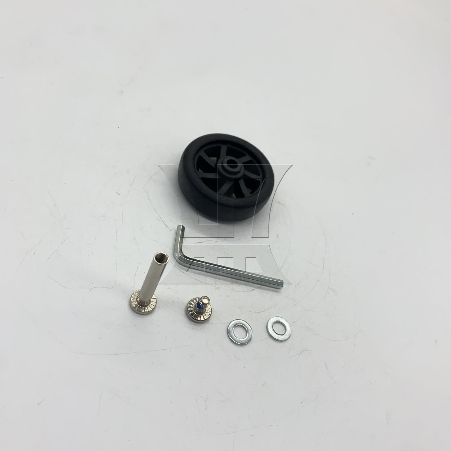 BQLZR 1pc High Elasticity PU Luggage Wheel without Metal Bearing 52x21mm for Cart Wheel Replacement