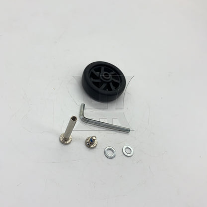 BQLZR 1pc High Elasticity PU Luggage Wheel without Metal Bearing 52x21mm for Cart Wheel Replacement