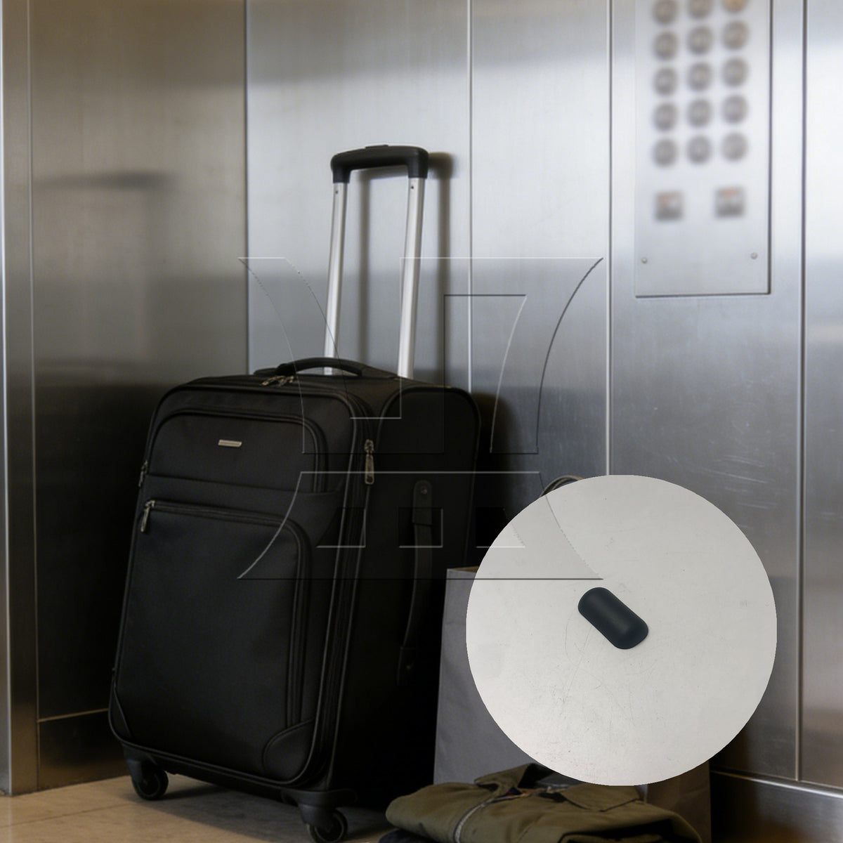 BQLZR 1pc Luggage Bottom Side Stand Feetl B Type for Business Travel Luggage Support Feet