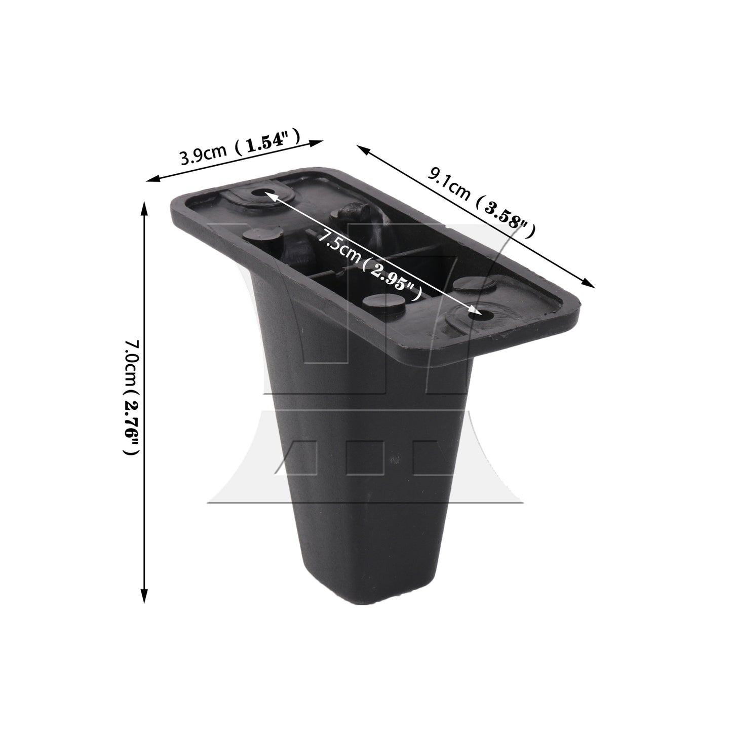 BQLZR 1pc Luggage Bracket Side Foot Z018 Luggage Replacement Parts