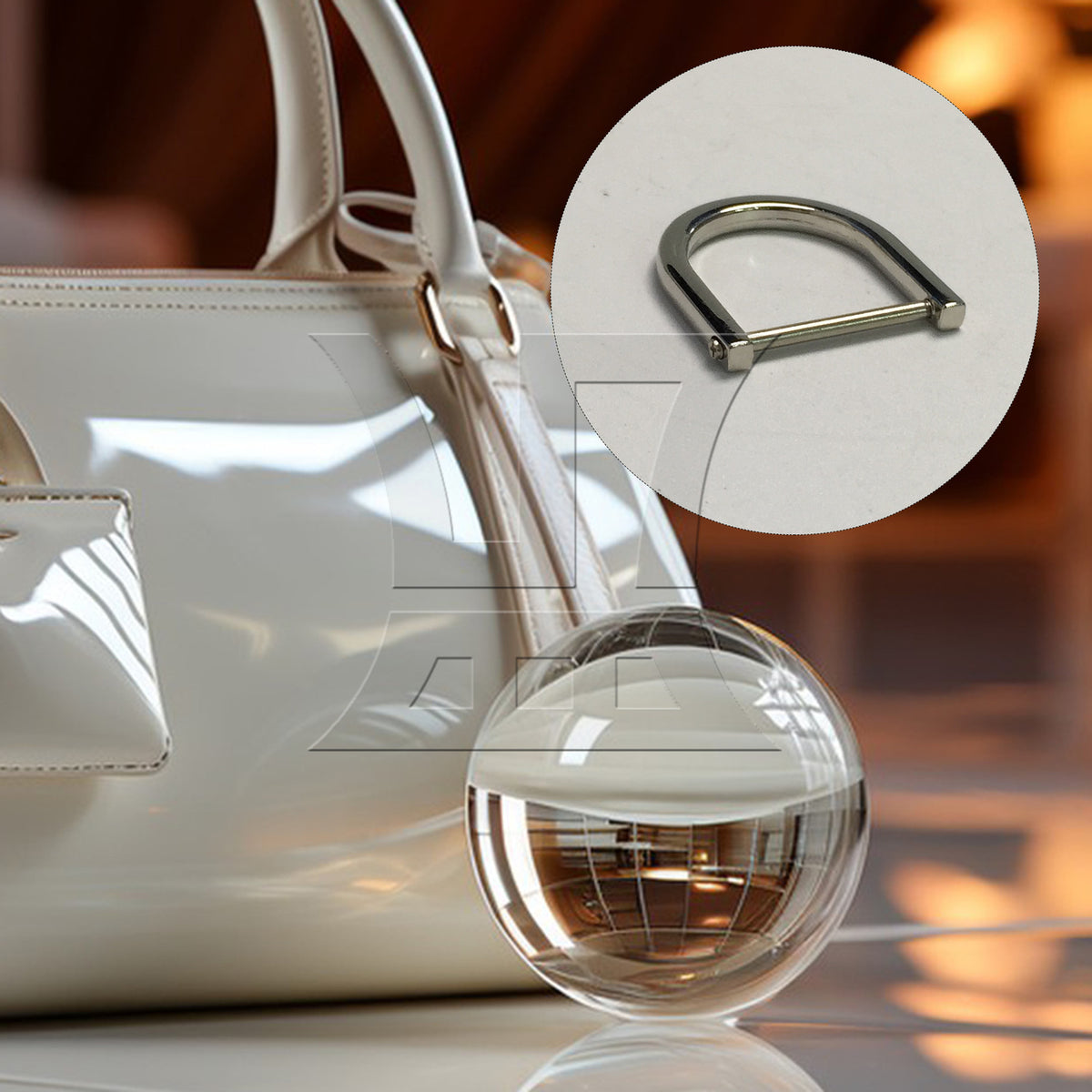 BQLZR 1pc Removable Metal D Ring 2.5 cm Silver Backpack D-Shaped Hanging Buckle Shoubag D-Shaped Hanging Buckle