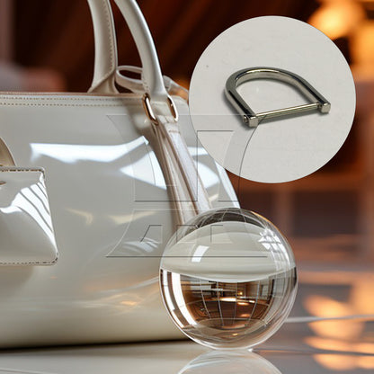 BQLZR 1pc Removable Metal D Ring 2.5 cm Silver Backpack D-Shaped Hanging Buckle Shoubag D-Shaped Hanging Buckle