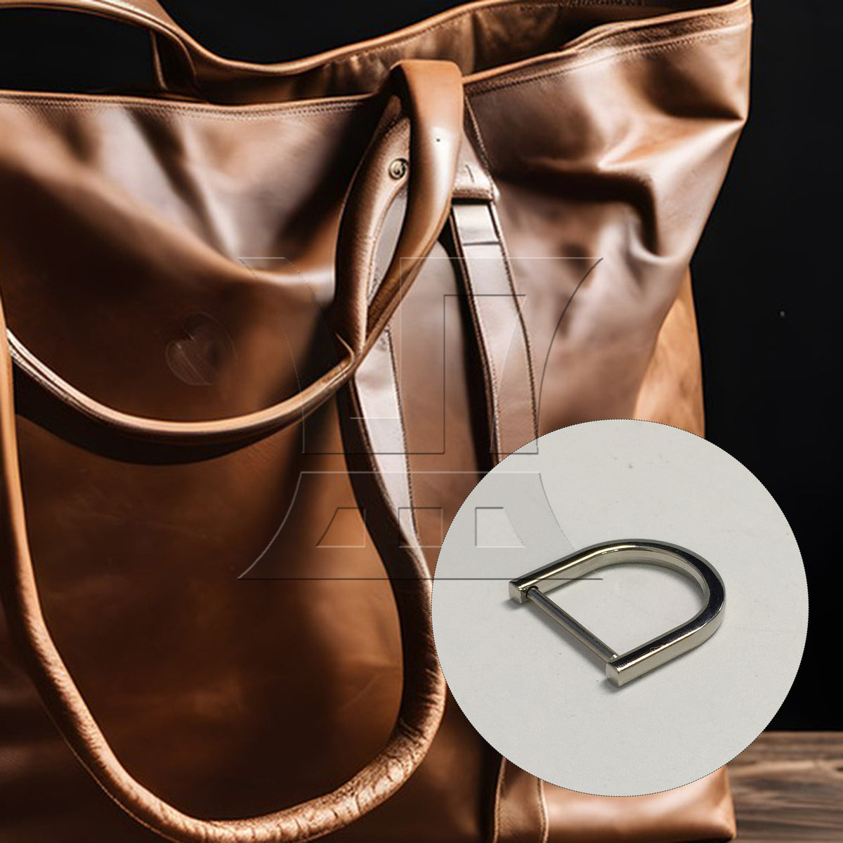 BQLZR 1pc Removable Metal D Ring 2.5 cm Silver Backpack D-Shaped Hanging Buckle Shoubag D-Shaped Hanging Buckle