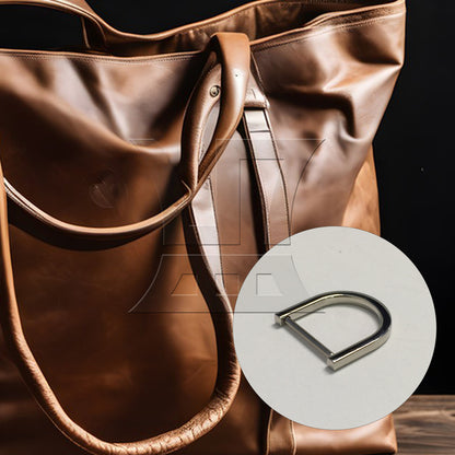 BQLZR 1pc Removable Metal D Ring 2.5 cm Silver Backpack D-Shaped Hanging Buckle Shoubag D-Shaped Hanging Buckle