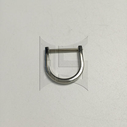 BQLZR 1pc Removable Metal D Ring 2.5 cm Silver Backpack D-Shaped Hanging Buckle Shoubag D-Shaped Hanging Buckle