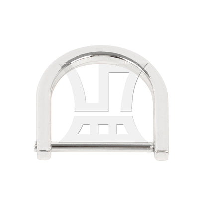 BQLZR 1pc Removable Metal D Ring 2.5 cm Silver Backpack D-Shaped Hanging Buckle Shoubag D-Shaped Hanging Buckle