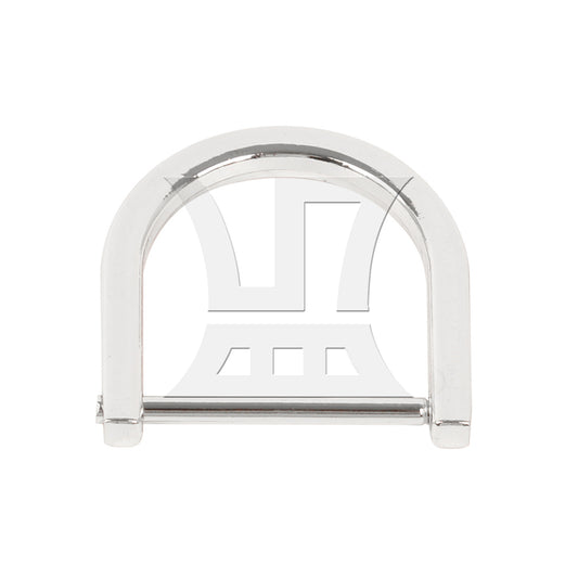 BQLZR 1pc Removable Metal D Ring 2.5 cm Silver Backpack D-Shaped Hanging Buckle Shoubag D-Shaped Hanging Buckle