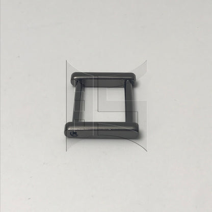 BQLZR 1pc Detachable Screw In Square Shackle 2.5cm Black Luggage Buckle