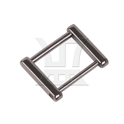 BQLZR 1pc Detachable Screw In Square Shackle 2.5cm Black Luggage Buckle