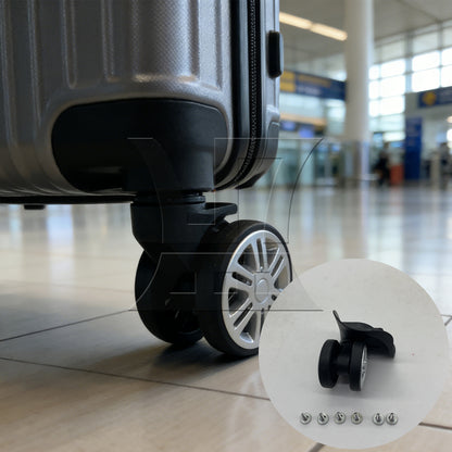 BQLZR 1pc Removable Luggage Suitcase Wheel Black Right Wheel Replacement Suitcase Caster Accessories Trolley Case Wheel