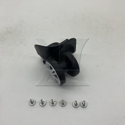 BQLZR 1pc Removable Luggage Suitcase Wheel Black Right Wheel Replacement Suitcase Caster Accessories Trolley Case Wheel