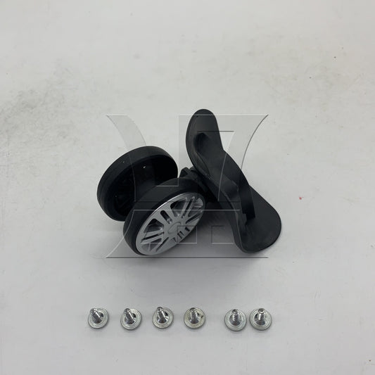 BQLZR 1pc Removable Luggage Suitcase Wheel Black Right Wheel Replacement Suitcase Caster Accessories Trolley Case Wheel