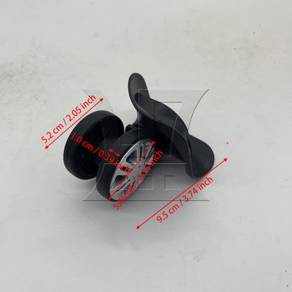 BQLZR 1pc Removable Luggage Suitcase Wheel Black Right Wheel Replacement Suitcase Caster Accessories Trolley Case Wheel