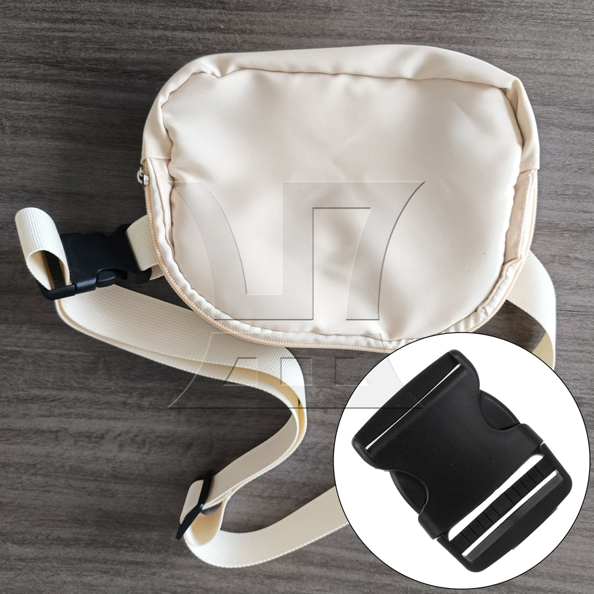 BQLZR 1pc Backpack Adjustable Plastic Quick Release Straps Buckles 7.8x6cm Black High-quality Material