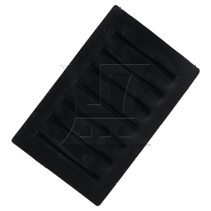 BQLZR 1pc Luggage Plastic Stud Suitcase Feet Pad Black 8x5.15cm High-quality Material Replacement J214