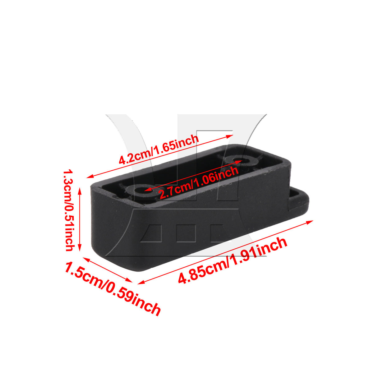 BQLZR 1pc Suitcase Side Foot Nail Bracket No. 5 for Repairing Side Foot Nails On The Travel Case