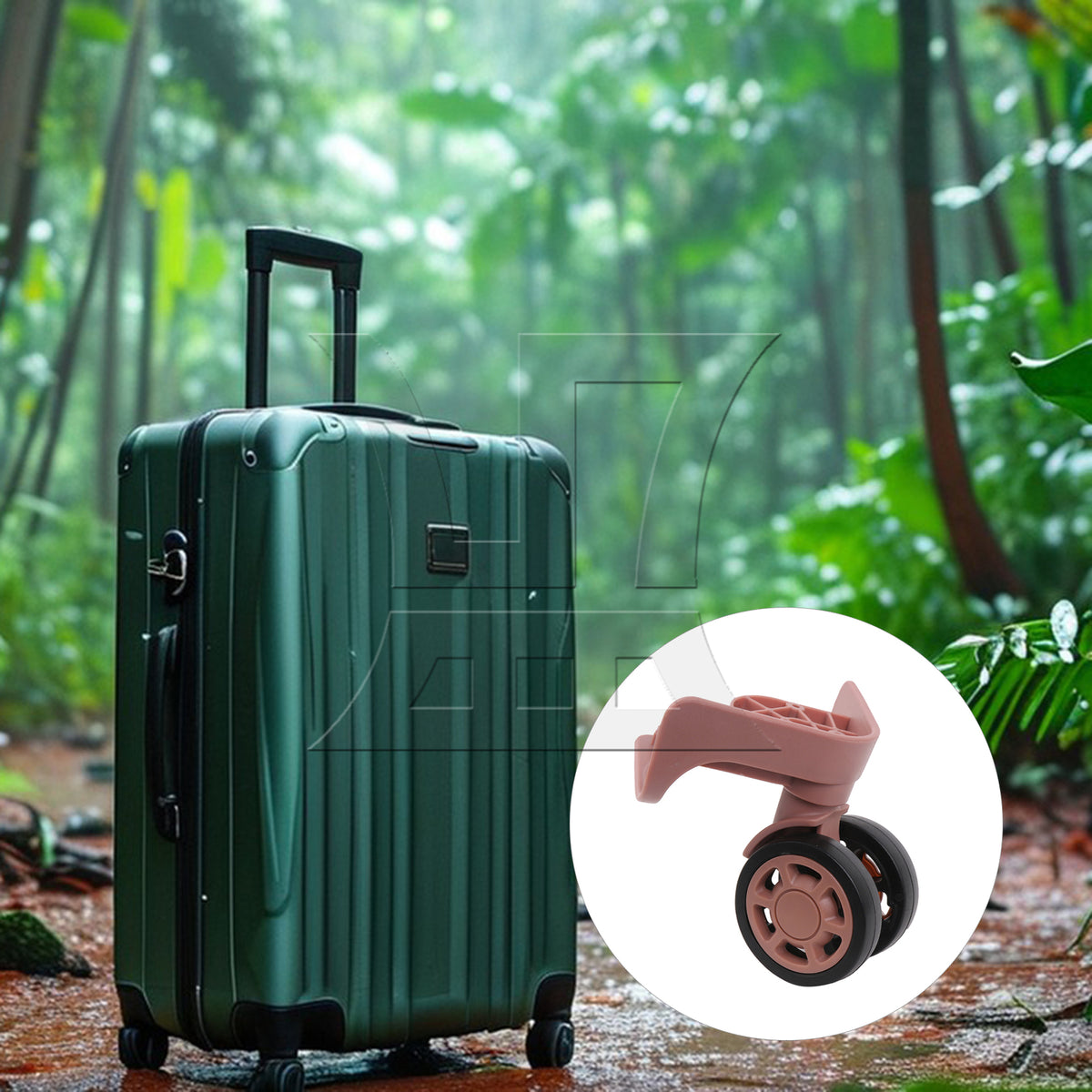 BQLZR 1pc Travel Luggage W235 Rose Gold for Repairing Travel Case Wheels