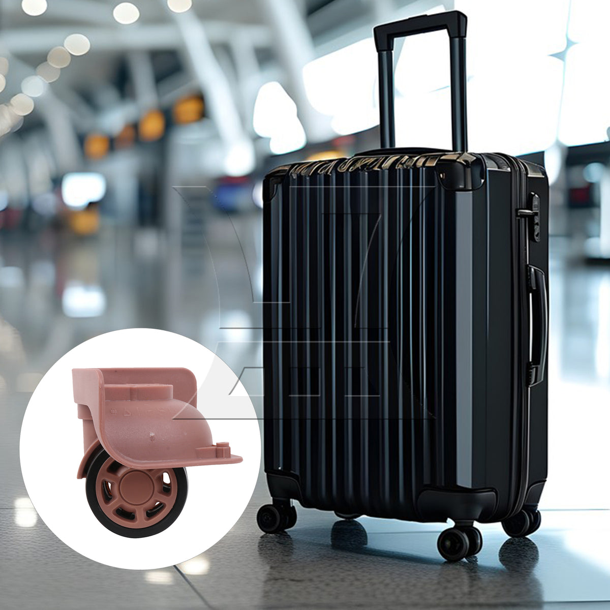 BQLZR 1pc Travel Luggage W235 Rose Gold for Repairing Travel Case Wheels