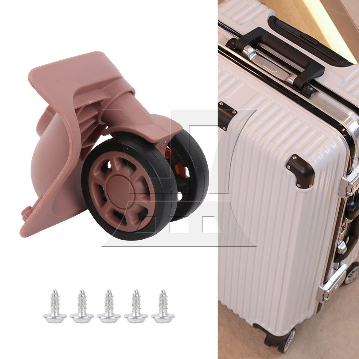 BQLZR 1pc Travel Luggage W235 Rose Gold for Repairing Travel Case Wheels