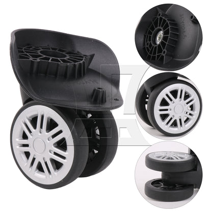 BQLZR 1pc Travel Luggage W049-2 Black for Repairing Travel Case Wheels