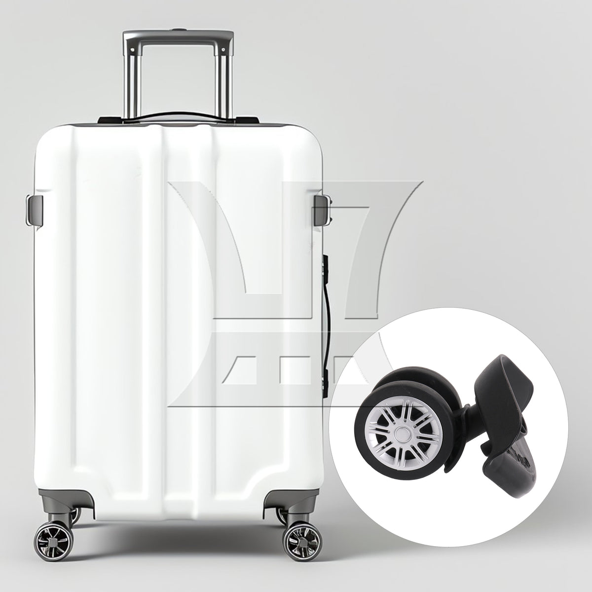 BQLZR 1pc Travel Baggage W164 Black Right Wheel for Repairing Travel Case Wheels