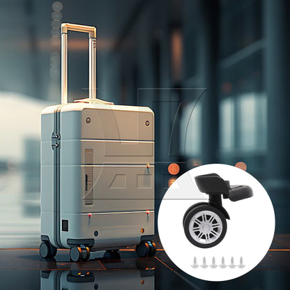 BQLZR 1pc Travel Baggage W164 Black Right Wheel for Repairing Travel Case Wheels
