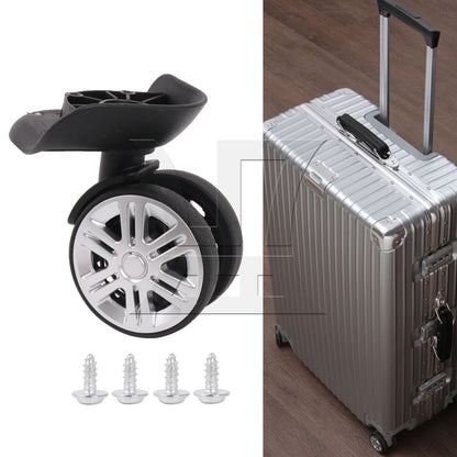 BQLZR 1pc Travel Suitcase and Luggage W059 Black Right Wheel for Repairing Travel Case Wheels