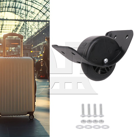 BQLZR 1pc Travel Luggage D003 Black Right Wheel for Repairing Travel Case Wheels