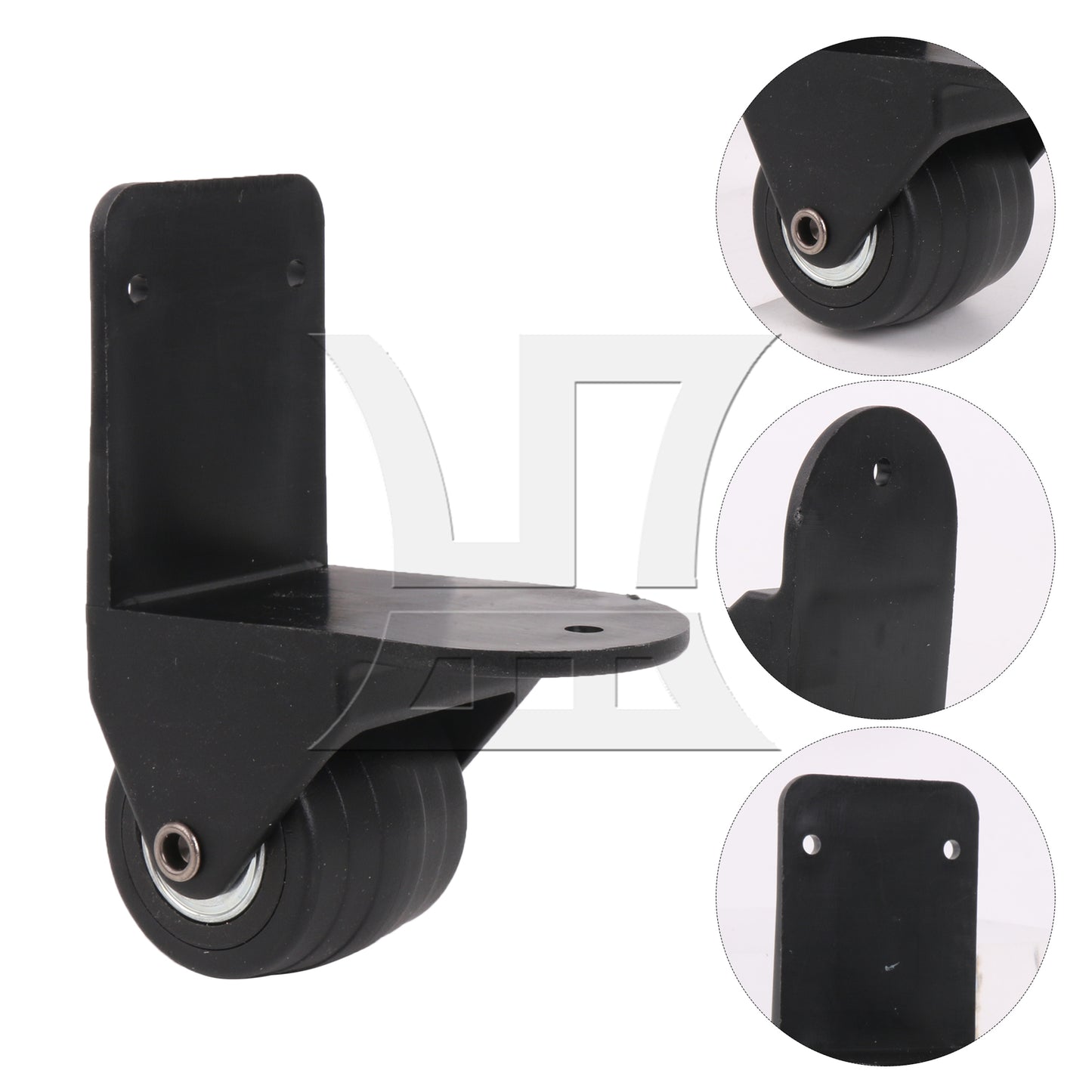 BQLZR 1pc Multi-Function Bag Right Angle Directional Wheel Wl033 Black for Repairing Travel Case Wheels