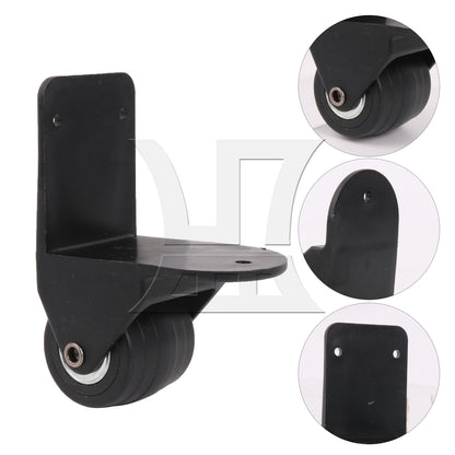 BQLZR 1pc Multi-Function Bag Right Angle Directional Wheel Wl033 Black for Repairing Travel Case Wheels