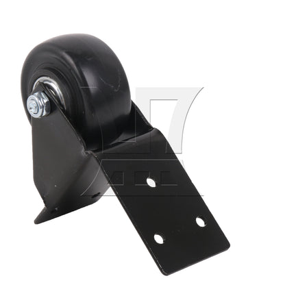 BQLZR 1pc Metal Multi-Function Bag Right Angle Universal Wheel Black for Repairing Travel Case Wheels