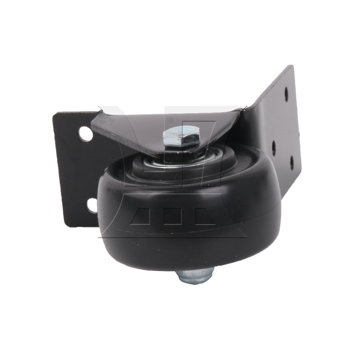 BQLZR 1pc Metal Multi-Function Bag Right Angle Universal Wheel Black for Repairing Travel Case Wheels