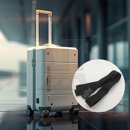 BQLZR 1pc Luggage Strap Width 3cm x Length 200cm Non-Elastic Black for Long-Distance Travel Business Travel