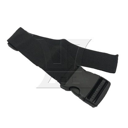 BQLZR 1pc Luggage Strap Width 5cm x Length 100cm No Elastic Black for Long-Distance Travel Business Travel