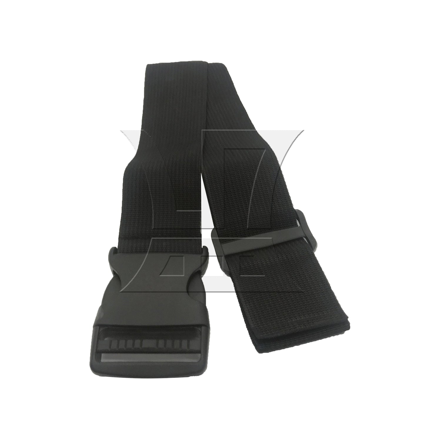 BQLZR 1pc Luggage Strap Width 5cm x Length 150cm No Elastic Black for Long-Distance Travel Business Travel