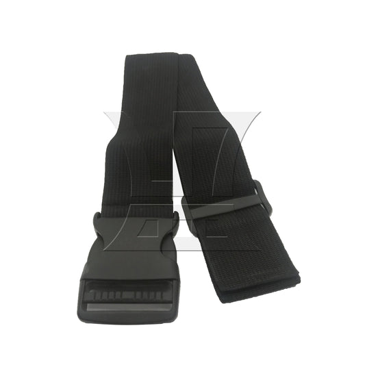 BQLZR 1pc Luggage Strap Width 5cm x Length 150cm No Elastic Black for Long-Distance Travel Business Travel