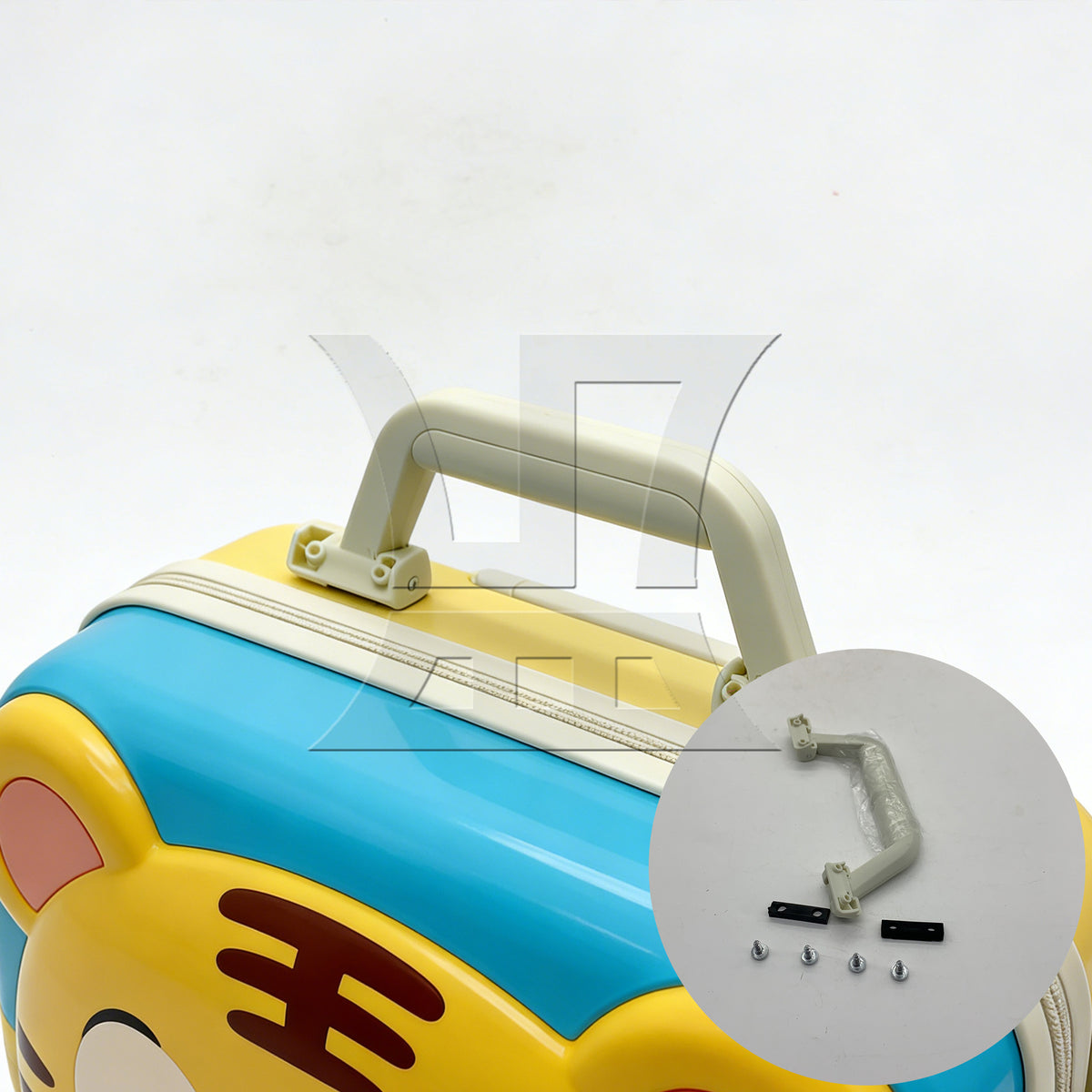 BQLZR 1pc Luggage Handle Replacement 17.6cm White for Universal Handheld Handle
