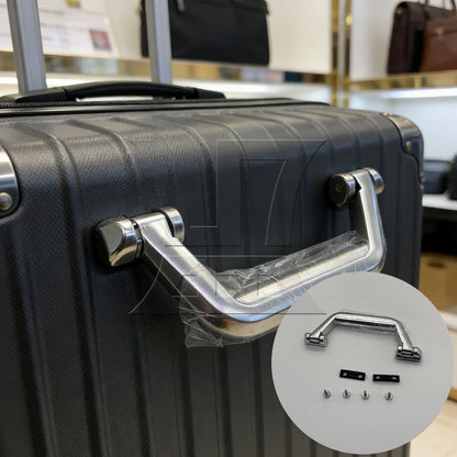 BQLZR 1pc Luggage Handle Replacement 17.6cm Silver for Travling Luggage Handle