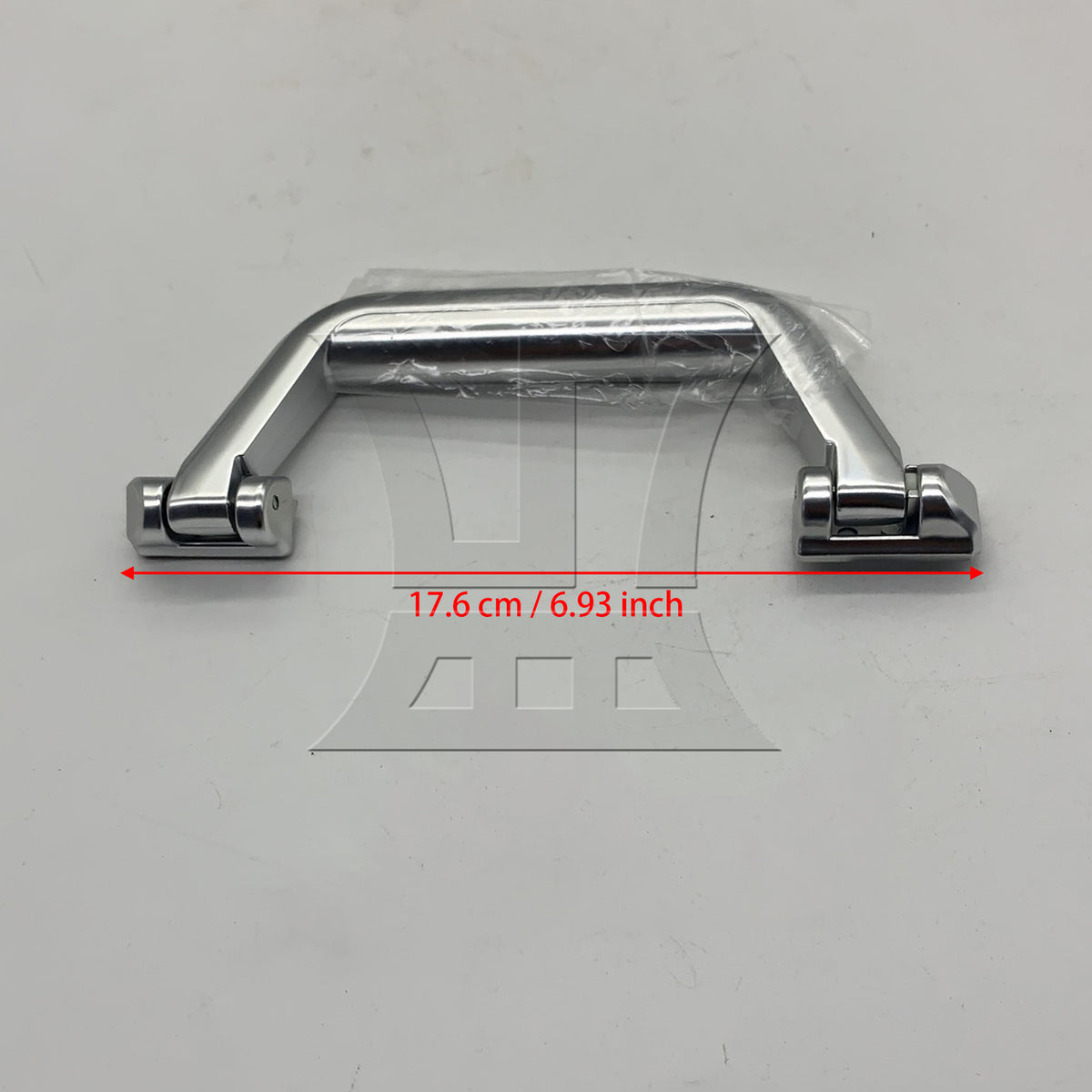 BQLZR 1pc Luggage Handle Replacement 17.6cm Silver for Travling Luggage Handle