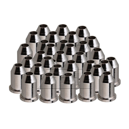 6 Pieces Chrome Through Body String Mounting Ferrules Set