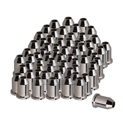 6 Pieces Chrome Through Body String Mounting Ferrules Set