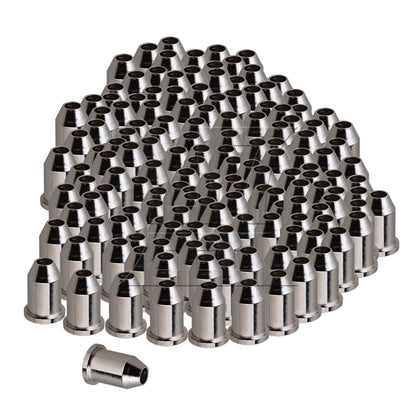 6 Pieces Chrome Through Body String Mounting Ferrules Set